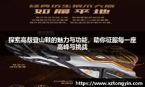 探索高帮登山鞋的魅力与功能，助你征服每一座高峰与挑战